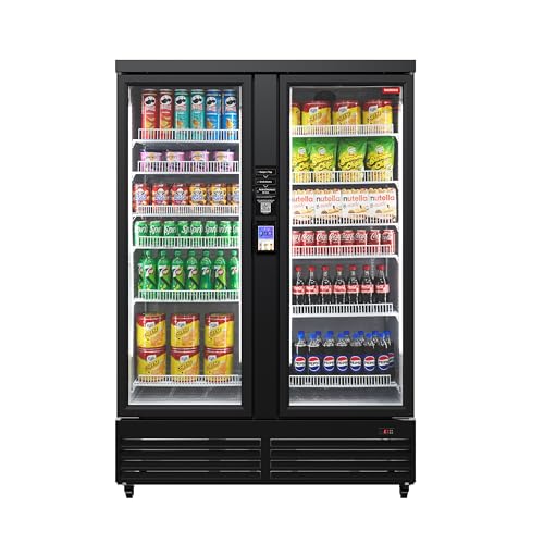 HAHA Smart AI Vending Machine for Business Contactless Grab & Go, Multi-Item Combo Vending with APP Management & Cashless Payment US1200CT(Black, AI Ultra)